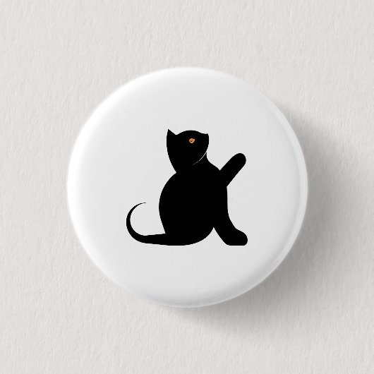 Kat Gezegde Hallo Ronde Button 3,2 Cm (Voorkant)