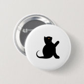 Kat Gezegde Hallo Ronde Button 5,7 Cm (Voorkant /achterkant)