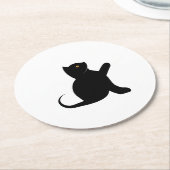 Kat Gezegde Hallo Ronde Kartonnen Onderzetter (Gebogen)