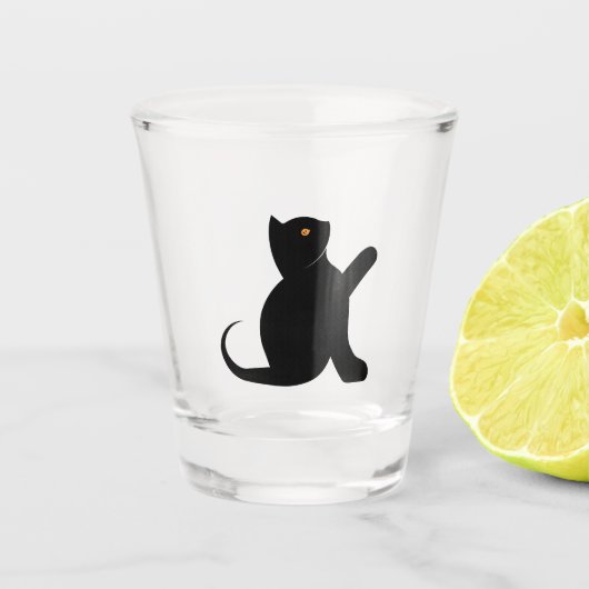 Kat Gezegde Hallo Shot Glas (Voorkant)