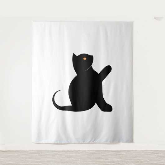 Kat Gezegde Hallo Wandkleed (Voorkant)