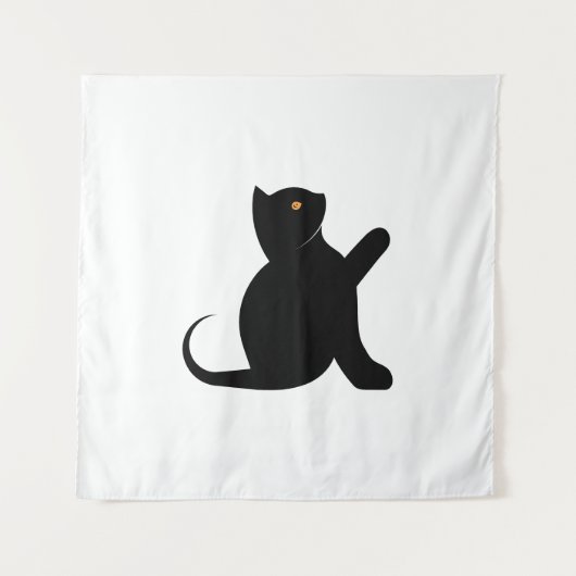 Kat Gezegde Hallo Wandkleed (Voorkant)