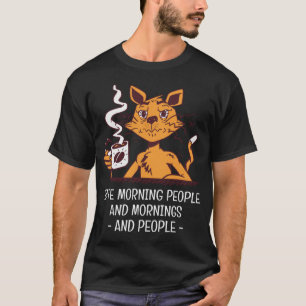 Kat Gezegde Koffie Espresso Koffieboon Mannen Vrou T-shirt