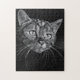 Kat gezicht ... 11 x 14-inch puzzel voor kalmerend