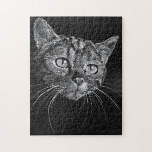 Kat gezicht ... 11 x 14-inch puzzel voor kalmerend