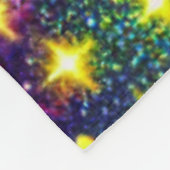 Kat Gezicht Close-up Pop Art   Fleece Deken (Hoek)
