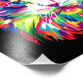 Kat Gezicht Geometrisch Prismatisch Ontwerp-32453 Foto Afdruk (Hoek)