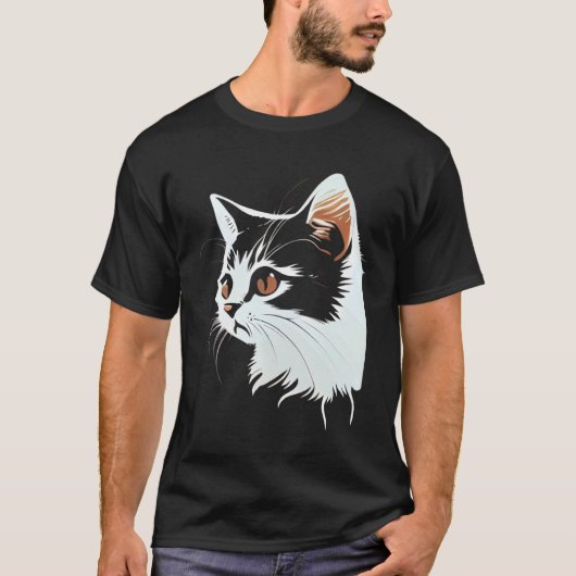 Kat Gezicht Kat 2 T-shirt (Voorkant)