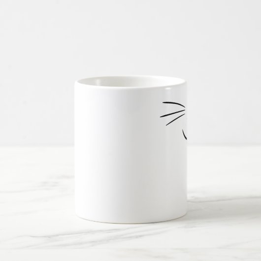 Kat Gezicht - links Behandeld Koffiemok (Center)