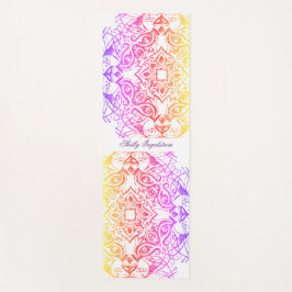 Kat Gezicht Mandala Metallic Bright Look Yoga Mat