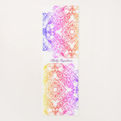 Kat Gezicht Mandala Metallic Bright Look Yoga Mat (Achterkant)
