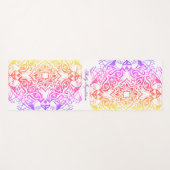 Kat Gezicht Mandala Metallic Bright Look Yoga Mat (Voorkant (horizontaal))