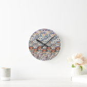 Kat gezichten zeshoek patroon ronde klok (Huis)