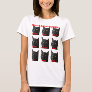 Kat Gezichtsuitdrukkingen Uitgelegd Grafiek Uitkni T-shirt
