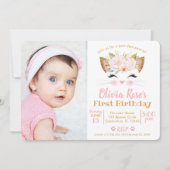  KAT Girl Cat Photo Birthday Kaart (Voorkant)