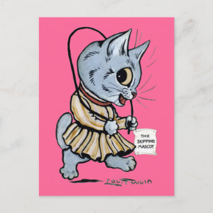Kat girl, Louis Wain Briefkaart