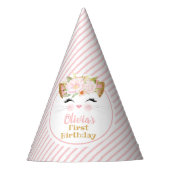KAT Girl's Birthday Paper Feesthoedjes (Voorkant)