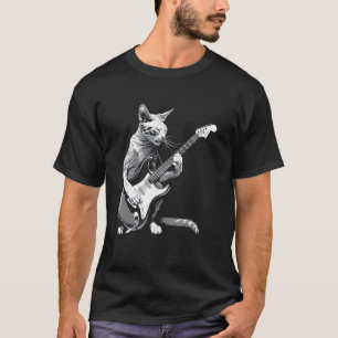 Kat Gitarist Gitaar - Oosterse Korthaar Vader Moed T-shirt