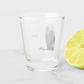 Kat Glass Shot Glas (Achterkant)