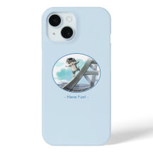 Kat glijdt langs Eiffeltoren – Leuke telefoonhoes