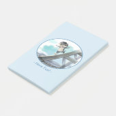 Kat Glijdt langs Eiffeltoren – Parijs Fun Notities Post-it® Notes (Schuin)