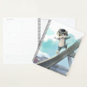 Kat Glijdt langs Eiffeltoren – Paris Wekelijkse Pl Planner (Display)