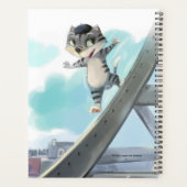 Kat Glijdt langs Eiffeltoren – Paris Wekelijkse Pl Planner (Achterkant)