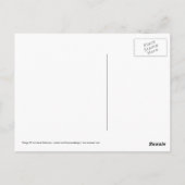 Kat glimlachen in liefde Paars Briefkaart (Achterkant)