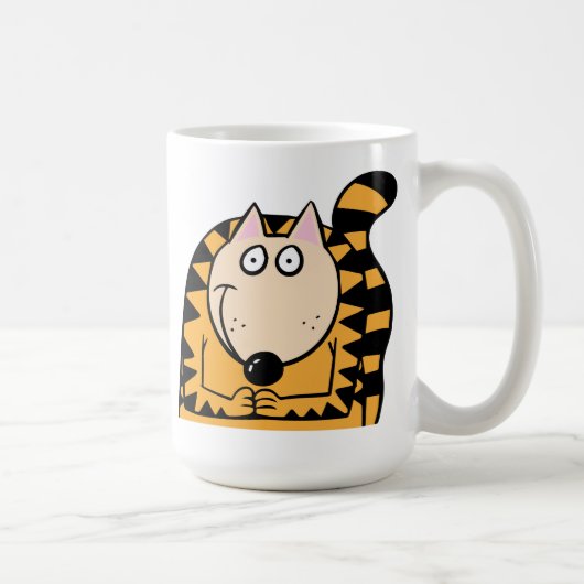 Kat glimlachen koffiemok (Rechts)