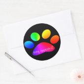 kat goedgekeurd ronde sticker (Envelop)