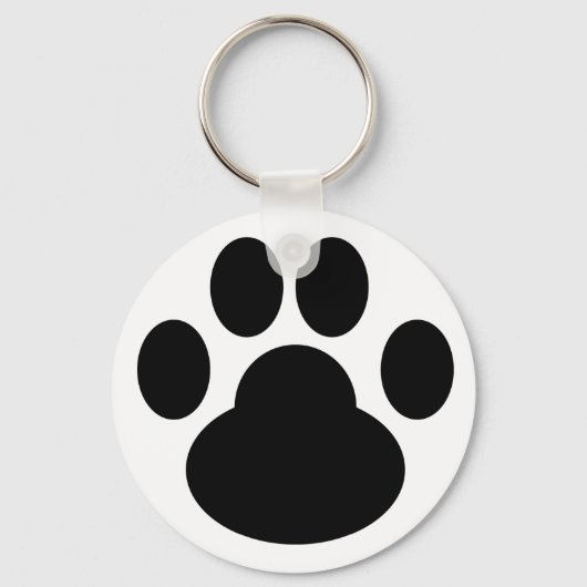 Kat Gogo Pawprint Sleutelhanger (Voorkant)