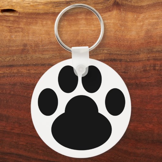 Kat Gogo Pawprint Sleutelhanger (Voorkant)