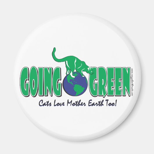 KAT-GOING-GROEN MAGNEET (Voorkant)