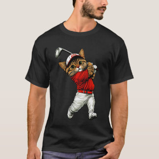 Kat Golfer Lange Mouwen T-shirt
