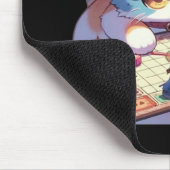 Kat gooien dobbelstenen tafelspel muismat (Hoek)