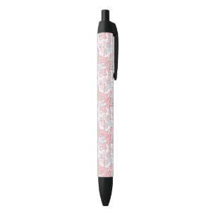 Kat Gotische Schedel Japanse Stijl Kawaii Hart Wol Zwarte Inkt Pen