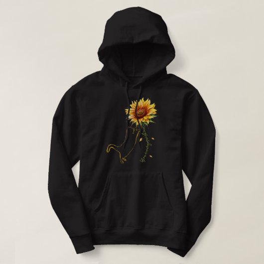 Kat Graphic, Cat Sunflower Shirt, Cat Sunshine, C Hoodie (Design voorkant)