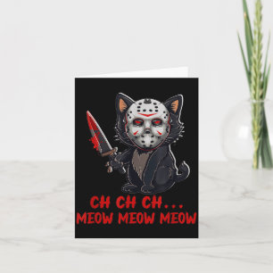 Kat Grappig Dier Horror Film Kitten Miauw De Kaart
