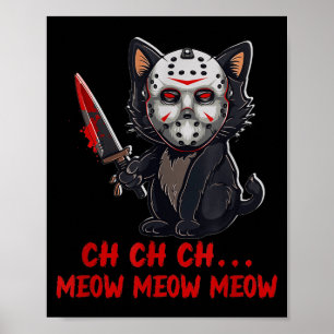 Kat Grappig Dier Horror Film Kitten Miauw De Poster