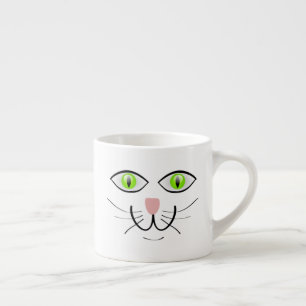Kat grappig gezicht cartoon-29034 espresso kop