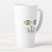 Kat Grappig Gezicht Cartoon-29034 Latte Mok (Rechterhoek)