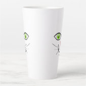 Kat Grappig Gezicht Cartoon-29034 Latte Mok (Voorkant)