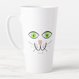 Kat Grappig Gezicht Cartoon-29034 Latte Mok