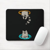 Kat Grappig Videospel Dier Muismat (Met muis)