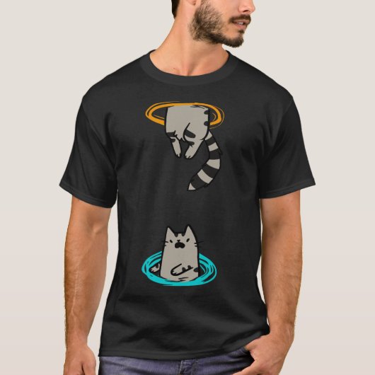 Kat Grappig Videospel Dier T-shirt (Voorkant)