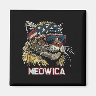 Kat - Grappige 4 juli Amerikaanse vlag Moederdag Magneet
