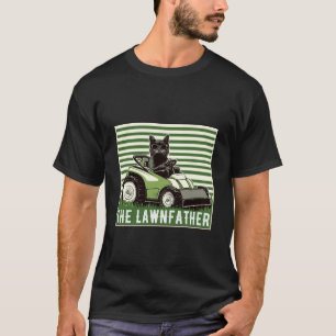 Kat Grasmaaier Tuin Vader Grasmaaier Mannen Feestd T-shirt