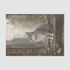  Kat Grey Cat Tissuepapier