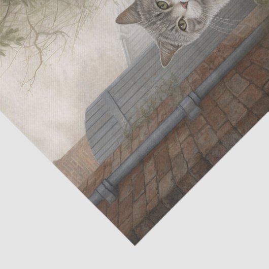  Kat Grey Cat Tissuepapier (Detail)