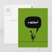 kat groen 1 Briefkaart (Voorkant / Achterkant)
